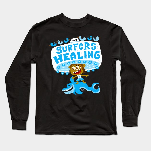 Surfers Healing Long Sleeve T-Shirt by MEXOPOLIS